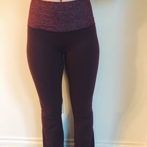 bootcut cranberry lululemon yoga pants! (Size 4)